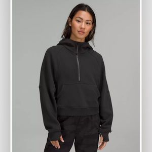 Lululemon Scuba Oversized Half-Zip Hoodie Black XS/S